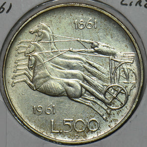Italy 1961 500 Lira Horse animal 296751 combine shipping