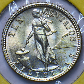 Philippines 1944 D 10 Centavos Eagle animal UNC 294915 combine shipping
