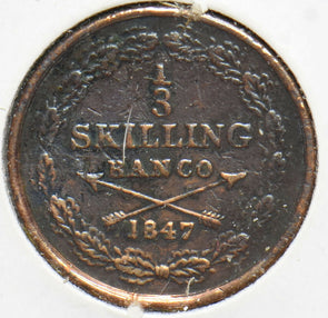 Sweden 1847 1/3 Skilling Lion animal 192661 combine shipping