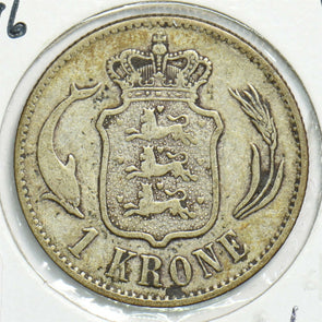 Denmark 1875 Krone Porpoise D0103 combine shipping