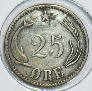 Denmark 1905 25 Ore Porpoise 240956 combine shipping