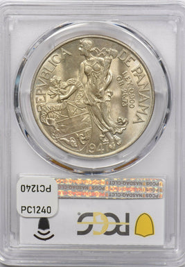 Panama 1947 Balboa PCGS MS 65 rare condition PC1240 combine shipping