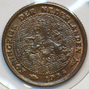 Netherlands 1936 1/2 Cent Lion animal 296332 combine shipping