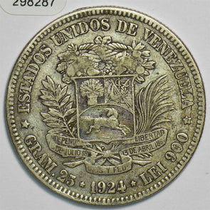 Venezuela 1924 5 Bolivares 298287 combine shipping