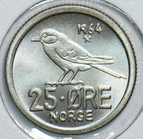 Norway 1964 25 Ore Bird 153890 combine shipping