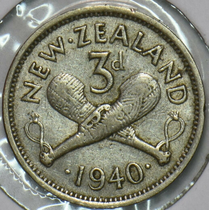 New Zealand 1940 3 Pence 903745 combine shipping