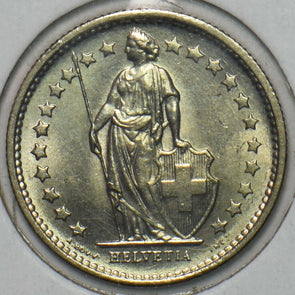 Switzerland 1968 1/2 Franc BU 152213 combine shipping