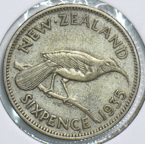 New Zealand 1935 6 Pence Huia Bird 198210 combine shipping
