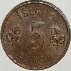 Iceland 1946 5 Aurar 195561 combine shipping