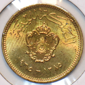 Libya 1965 AH 1385 Millieme 295340 combine shipping