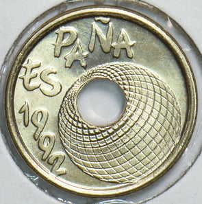 Spain 1992 25 Pesetas Choice BU 198407 combine shipping