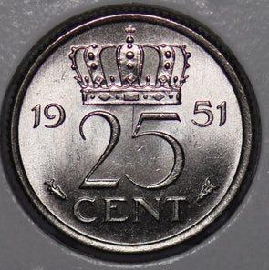 Netherlands 1951 25 Cents  900452 combine shipping