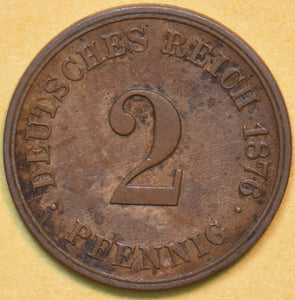 Germany 1876 2 Pfennig Eagle animal 902325 combine shipping