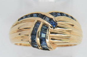 14k Gold Blue Sapphire Ring RG0061