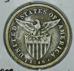 Philippines 1919 Lady Posing 20 Centavos Eagle animal 290890 combine shipping