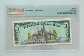 Disney Dollar 1999 Dollar PMG Gem UNC 66EPQ DIS59. Mickey. Sleeping Beauty's Ca