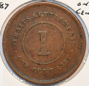 Straits Settlements 1887 Cent 294968 combine shipping