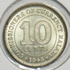 Malaya 1945 10 Cents 298437 combine shipping
