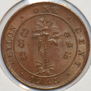 Ceylon 1943 Cent 296510 combine shipping