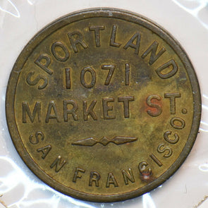 1900 ~40 1071 San Francisco Sportland Free Game Token 296185 combine shipping