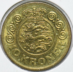 Denmark 1989 Margethe II 10 Kroner Lion animal 901947 combine shipping