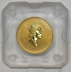 1994 Gold Nugget Australia Kangaroo $15 1/10 oz In Mint Capsule GL0315