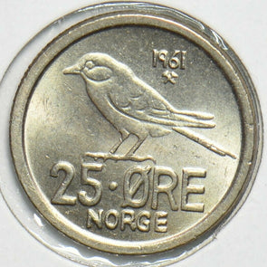 Norway 1961 25 Ore Bird animal 197334 combine shipping