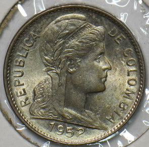 Colombia 1952 B Centavo 297415 combine shipping