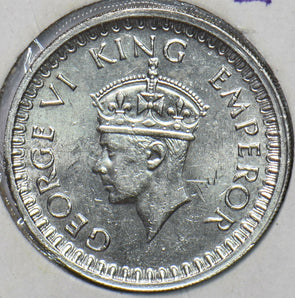 British India 1943 1/2 Rupee 194481 combine shipping