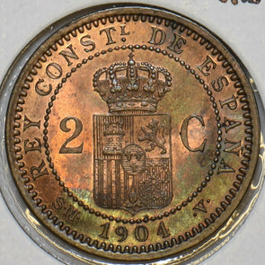 Spain 1904 2 Centimos 491329 combine shipping