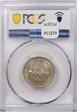 Nicaragua 1954 25 Centavos PCGS MS 65 PC1279 combine shipping
