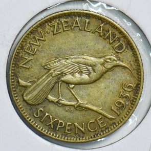 New Zealand 1936 6 Pence Bird animal 198001 combine shipping
