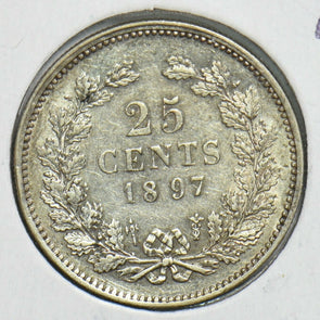 Netherlands 1897 25 Cents N0236 combine shipping