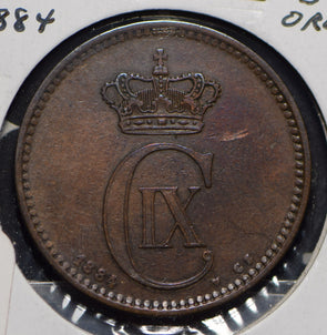 Denmark 1884 5 Ore Dolphin animal  901492 combine shipping