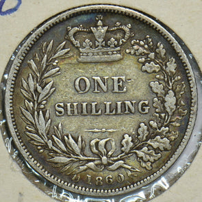 Great Britain 1860 Shilling 197378 combine shipping