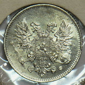 Finland 1917 25 Pennia Eagle animal 298331 combine shipping