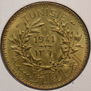 Tunisia 1941 AH1360 2 Francs 294196 combine shipping