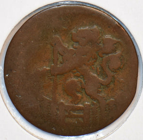Netherlands 1702 Duit Lion animal 193606 combine shipping