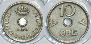 Norway 1941 10 Ore 153921 combine shipping