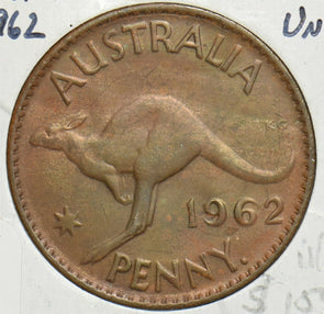 Australia 1962 Penny Kangarooanimal UNC 904404 combine shipping