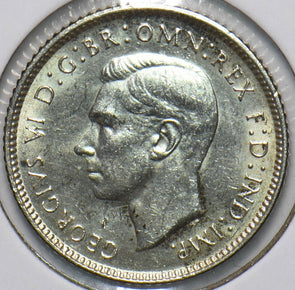 Australia 1944 6 Pence Kangaroo animal Ostrich Georgivs VI 902218 combine shippi