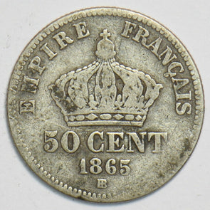 France 1865 50 Cents 0 Empire 197786 combine shipping