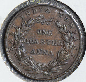 British India 1835 B 1/4 Anna lion animal  combine shipping I0253 combine shippi