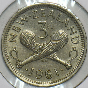 New Zealand 1961 3 Pence 903671 combine shipping