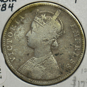 British India 1884 Rupee 240715 combine shipping