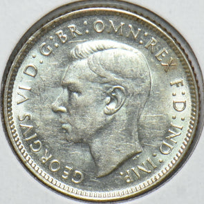 Australia 1943 6 Pence Kangaroo animal Ostrich Georgivs VI 902062 combine shippi