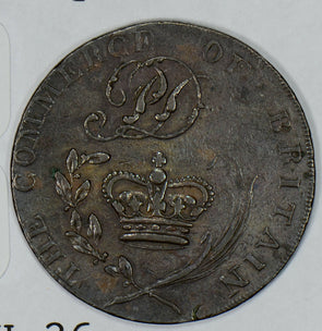 Great Britain 1800 ~1900 1/2 Penny half Suffolk Bury DH-26 GR0217 combine shippi