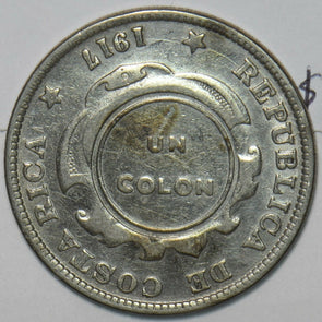 Costa Rica 1917 Colon Counter stamped with 1923 reverse C0411 combine shipping