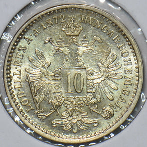 Austria 1872 10 Kreuzer Eagle animal 194877 combine shipping