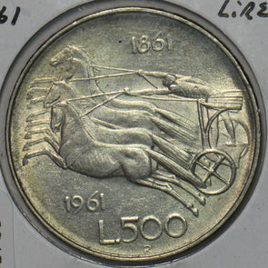 Italy 1961 500 Lira Horse animal 296769 combine shipping